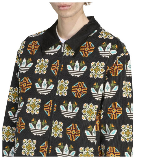 Adidas Ανδρικό μπουφάν Monogram Allover Print Loose Coach Jacket